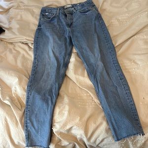 Zara High Waisted Straight Jean